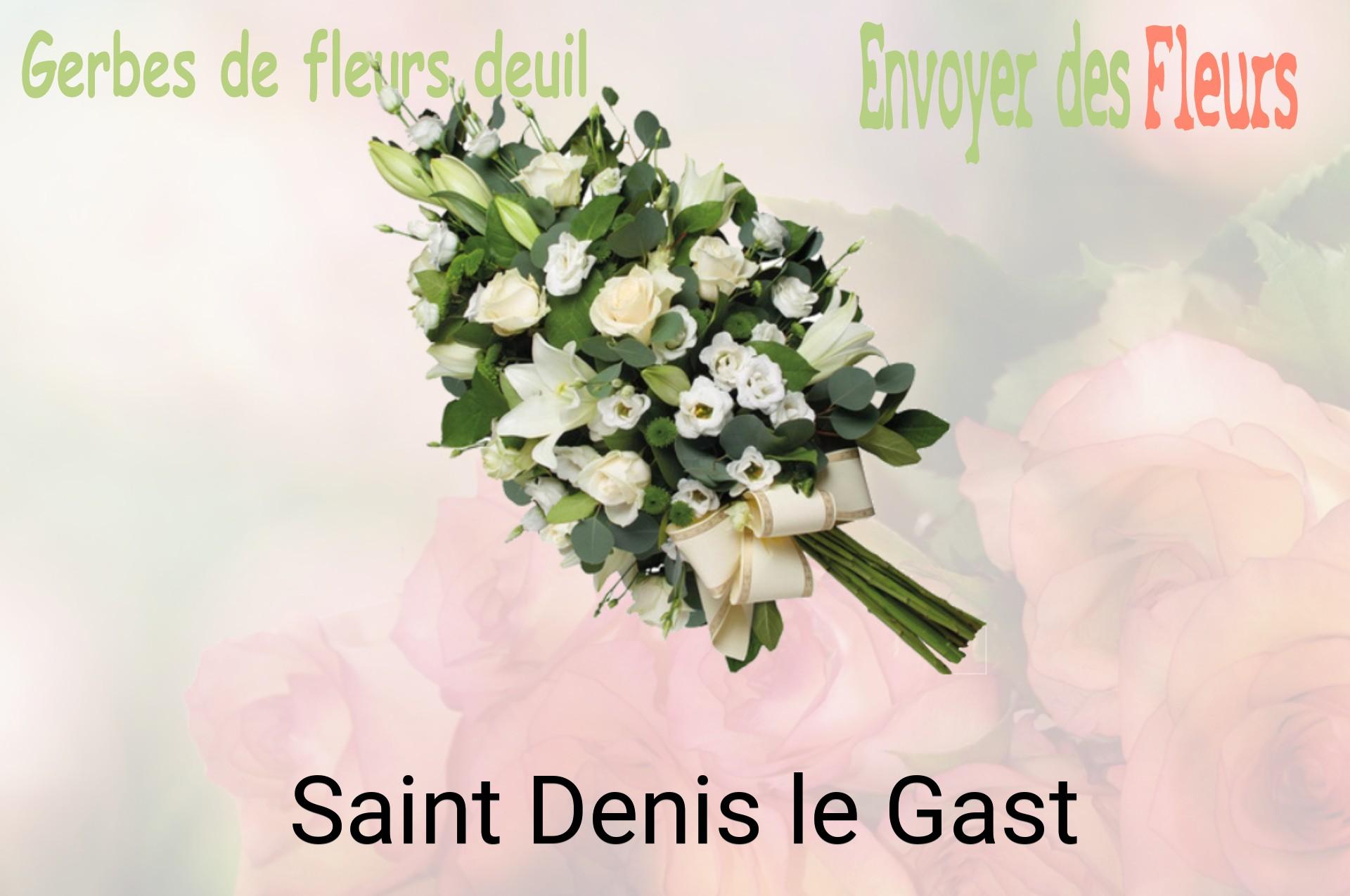 Gerbe de fleurs de deuil livrée à Saint-Denis-le-Gast